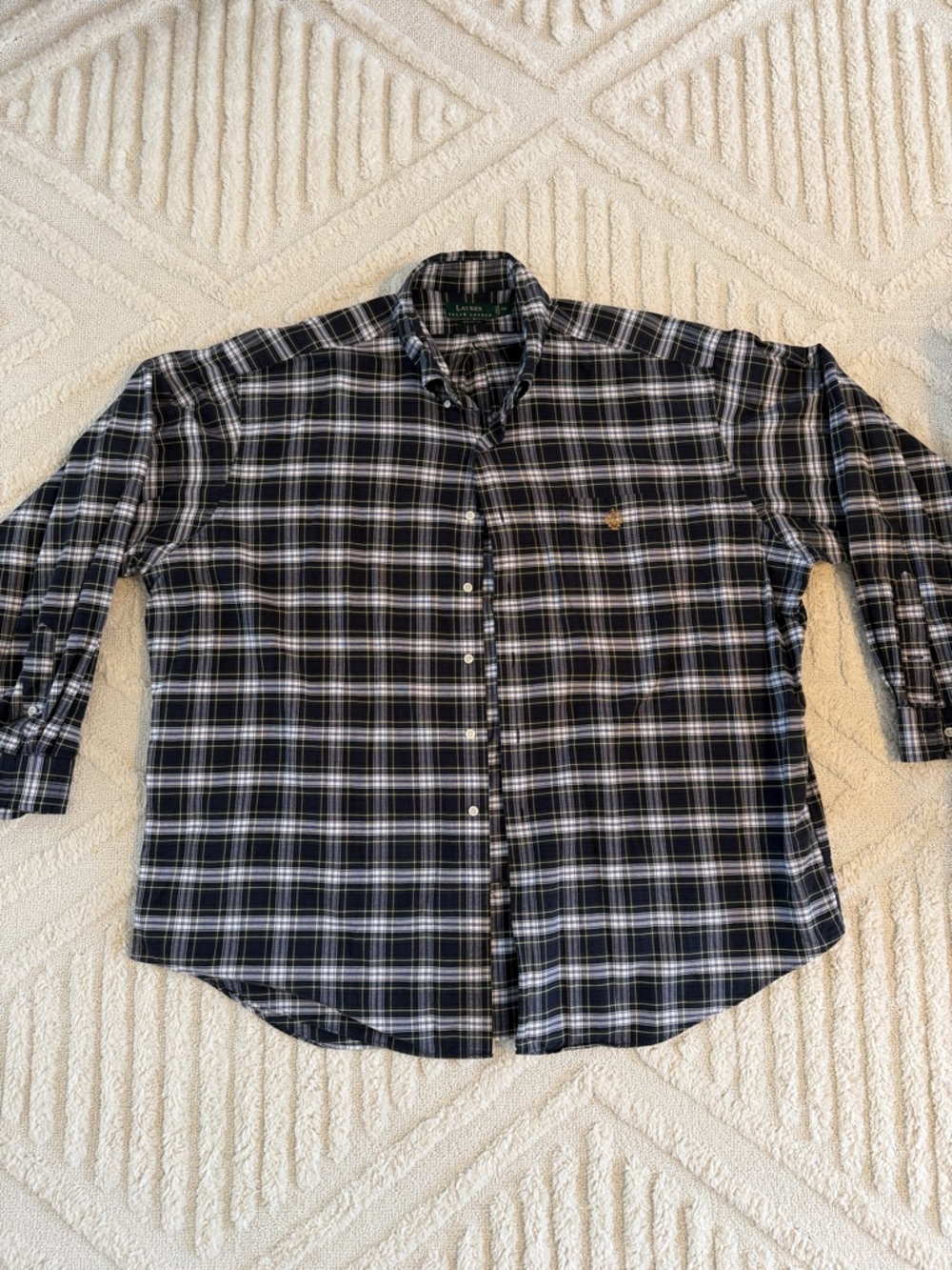 Lauren by Ralph Lauren Plaid Button-Down Shirt